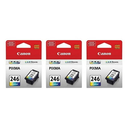 Canon CL246 Color Ink Cartridge (3-Pack) Ink Cartridge Canon CL-246 Color Ink Cartridge (3-Pack) Brand New The Canon CL-246 Color Ink Cartridge features smudge-resistant ink. The cartridge yields 180 pages based on ISO standards and features Canon s FINE (Full Photolithographic Inkjet Nozzle Engineering) technology. CL-246 Color Ink Cartridge Features: Print Technology: Inkjet Print Color: Cyan/Magenta/Yellow Typical Print Yield: Up to 180 Pages
