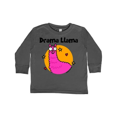 

Inktastic Drama Llama Gift Toddler Boy or Toddler Girl Long Sleeve T-Shirt
