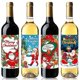 thumbnail image 3 of Wine Bottle Decorative Stickers Santa Snowman Bottle Stickers Merry Party Sticker New Year Party Stickers, 3 of 5