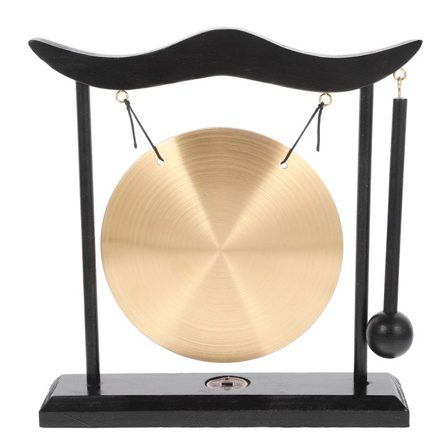 FUTUREORYY Little Bell for Ritual Zen Table Gong Wooden Ornament for Blessing Ceremony 1Pcs