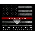 thumbnail image 2 of Personalized Thin Red Line Framed Firefighter Wall Art, 2 of 11