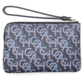 thumbnail image 3 of Coach Women's Small Corner Zip Wristlet with Coach Monogram Print (Navy), 3 of 4
