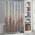 thumbnail image 3 of Blue Forest Plant Fabric Shower Curtain Tree Illustration Washable Shower Curtains for Bathroom, Waterproof Bath Curtain with Hooks Home Decor 72x84in, 3 of 8