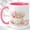 Pink, variant on Tulip Cake Tea Mug, Spring Floral Dessert Cup, Watercolor Cake and Teacup Art Gift for Women, Garden Tea Party, Ceramic 11 Oz Mug