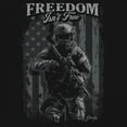 thumbnail image 3 of Freedom Isn't Free Long Sleeve T-shirt American Hero Patriotic Soldier DD 214 POW MIA Military Warrior Veterans Day, 3 of 7