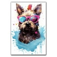 thumbnail image 3 of Scottish Terrier Dog Canvas Wall Art,Pet Canvas Painting Puppy Artwork,Colorful-Watercolor Original Artwork Print For Bedroom, Bathroom Wall Art decor, 3 of 6