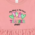 thumbnail image 4 of Inktastic My Mom is the Best Teacher Ever Girls Baby Dress, 4 of 5