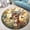 Deer3, variant on Round Rug, Octopus1 Soft Washable Carpet, Non-Slip Floor Mat for Living Room Bedroom Home Decor 24 Inch