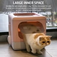 thumbnail image 3 of Amdohai Portable Foldable Cat Litter Box Large Fully Enclosed Cat Potty Toilet Front Entry Top, 3 of 8