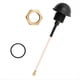thumbnail image 2 of Mini Antena Pequeña 2.4G WIFI Impermeable con Conector IPEX1, Cable Coaxial RF1.37, 50 W, 6 DBI, 2400-2500 MHz, 10 cm., 2 of 5