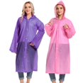 thumbnail image 3 of Typpkmm Waterproof Rain Poncho, Lightweight Hiking Cape for Adults, Outdoor Camping Gear, grey and black, 3 of 7