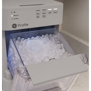 GE Profile Opal Mini Countertop Nugget Ice Maker WiFi Connected Auto Clean Stone Grey