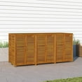 thumbnail image 3 of vidaXL Patio Storage Box Outdoor Lockable Storage Tool Chest Solid Wood Acacia, 3 of 33