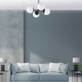 thumbnail image 2 of Dainolite Dayana 4-Light 160W Transitional Metal Chandelier in Matte Black, 2 of 2