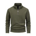 thumbnail image 1 of EHQJNJ Chandail en Molleton Noir pour Hommes Veste Col Montant Chandail en Molleton Manches Longues Demi-Carton pour Hommes Chandail en Molleton Graphique Cool Chandails en Molleton Col Rond Graphique, 1 of 3