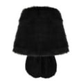 thumbnail image 6 of MESSUEN Faux Fur Shawl Wedding Shawl for Dress Cotton Scarves for Women Long Shawl Scarf for Woman Cape Coat for Women Black One Size, 6 of 8