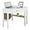 White, variant on POWERSTONE Corner Desk with Drawer & Storage Shelves Small Triangle Writing Table Computer Desk Corner Vanity for Home Office Small Space White