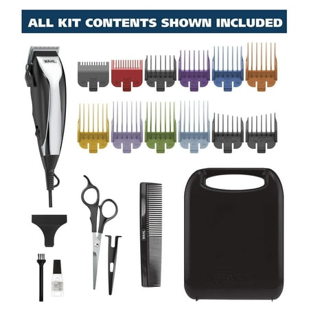 UNTESTED WAHL Home Haircutting Kit With Color Guards for Easy Identification Model 79722 Black