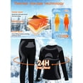 thumbnail image 3 of Charmo Thermal Outfit Sets for Kids Athletic Top and Bottom Activewear Sets Boys Girls Long Johns Set Winter Base Layer, 3 of 7