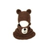 Binpure Kid Hat Scarf Set, Elk/Bear Shape Toddlers Children Cap + Circle Scarf