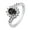 Black, variant on Rings for Women Set Women'S Rings Silver Rhinestone Rings Women'S Rings Shiny Rings for Womens and Mens Valentines Day Gifts Rings for Women