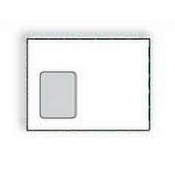 Western Sulphite® White Booklet Envelope (9" x 12") with Vertical Poly Window H (4.5" x 3.5"), 28 lb Sulphite (SFI Certified), Vellum Finish, Two Side Seams Under - Box of 500 Envelopes