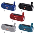 thumbnail image 4 of Cateissary Columna Inalámbrico compatible con Bluetooth Altavoz de graves Estéreo Caja de música Banco de energía solar Boombox Impermeable USB Cables de audio/vídeo Azul, 4 of 8