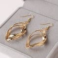 thumbnail image 5 of UDIYO Party Elegant Women Spiral Linked Water Drop Long Dangle Hook Earrings Jewelry, 5 of 6