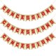 thumbnail image 3 of FELTECHELECTR Guirnalda de concesiones con temática deportiva para fiestas, banderines de lino con forma de cola de milano, suministros para fiestas, decoración, 3 of 6