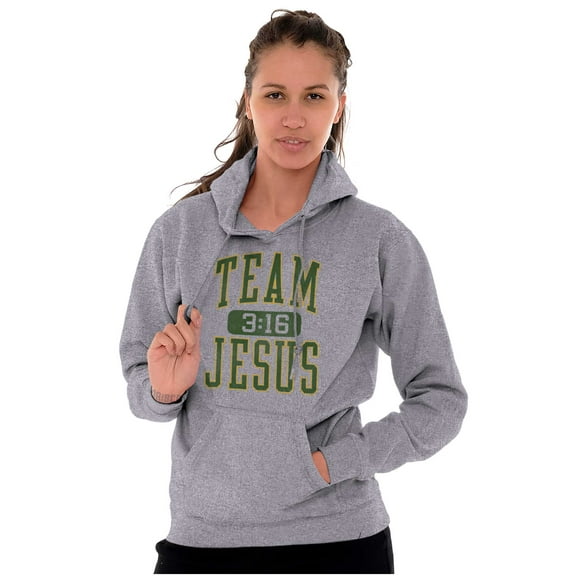 Religious Christian Team Jesus Hoodie Sweatshirt Women Men Brisco Brands S