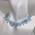 thumbnail image 4 of Natural Aquamarine Leaf Bead Strand | 150cts | 20x13x4 - 16x10x3mm | 35 Beads |, 4 of 11