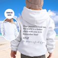 thumbnail image 2 of Little Boys' Fashion Hoodies & Sweatshirts Girl's Hoodie Long Sleeve Soft Sweatshirt Graphic Hoody Kids Cute Pullovers Top Clothes For Girls Hoodie Kids Girls (White,140 9-10 Years), 2 of 5