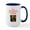 White/Navy Inside, variant on CafePress - Tesla Mugs - 15 oz Ceramic Large White Novelty Mug