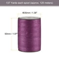 thumbnail image 2 of 2 Pack Thin Waxed Thread 137 Yards 0.55mm Polyester String Cord for Machine Sewing Hand Quilting Weaving, Violet, 2 of 5