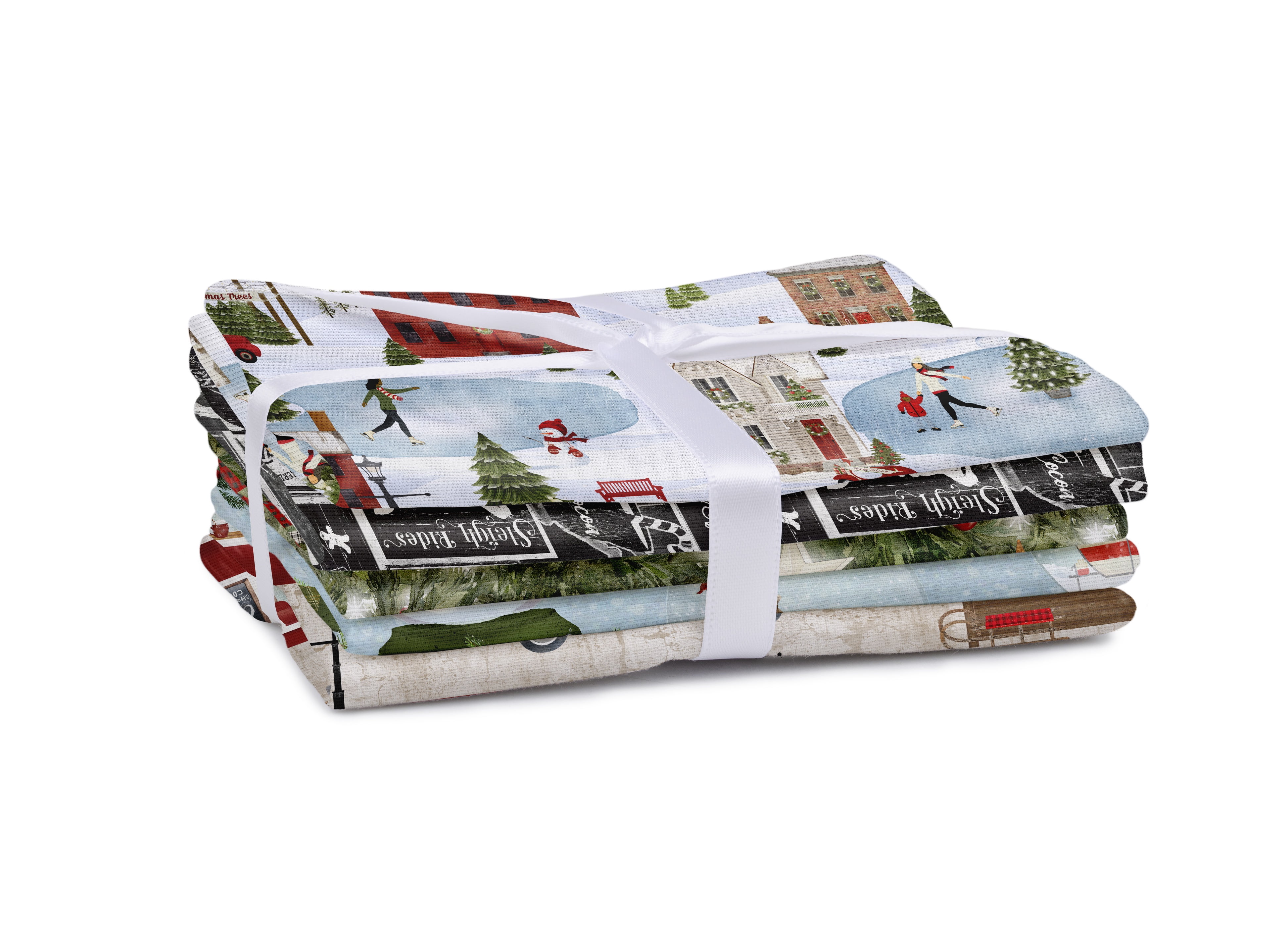 Create It 18"x21" Cotton Holiday Precut Sewing & Crat Fabric Bundle, Multicolor 10 pieces