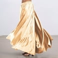 thumbnail image 2 of EDFBUYKRS Female Skirts Flowy Skirts for Women Belly Dance Skirt Flowy Performance Skirt with Elastic Waistband for Stage Show Practice and Casual Wear, 2 of 4