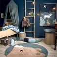 thumbnail image 4 of rugs for bedroom,Cute Cartoon Rug Non Slip Bath Mat For Bathroom Bedroom Rug Absorbent Mat For Living Room And Bedside Thick Sand Bath Rug Round Children's Room Rug Machine Washable Non-Slip, 4 of 7