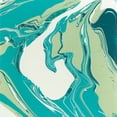 thumbnail image 2 of Studio W  15x15 Gold Ornate Wood Framed with Double Matting Museum Art Print Titled - Flowing Teal IV, 2 of 4