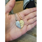 Best Friend necklace BFF Necklace, Trneding friendship necklace Heart friends necklace, Set of 2
