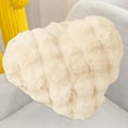 thumbnail image 2 of Hirigin Valentine Day Heart Pillows, Love Pillow Gifts, 19.69x15.75inch Large Heart Shaped Pillows, Faux Rabbit Fur Coquette Room Decor Throw Pillows, 2 of 6