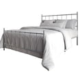 thumbnail image 4 of Home Design Calhoun Classic Queen Metal Bed, Sturdy Platform Frame with Decorative Headboard & Footboard, Sliver Gray, 4 of 12