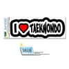 I Love Heart Taekwondo - Martial Arts SLAP-STICKZ(TM) Premium Sticker