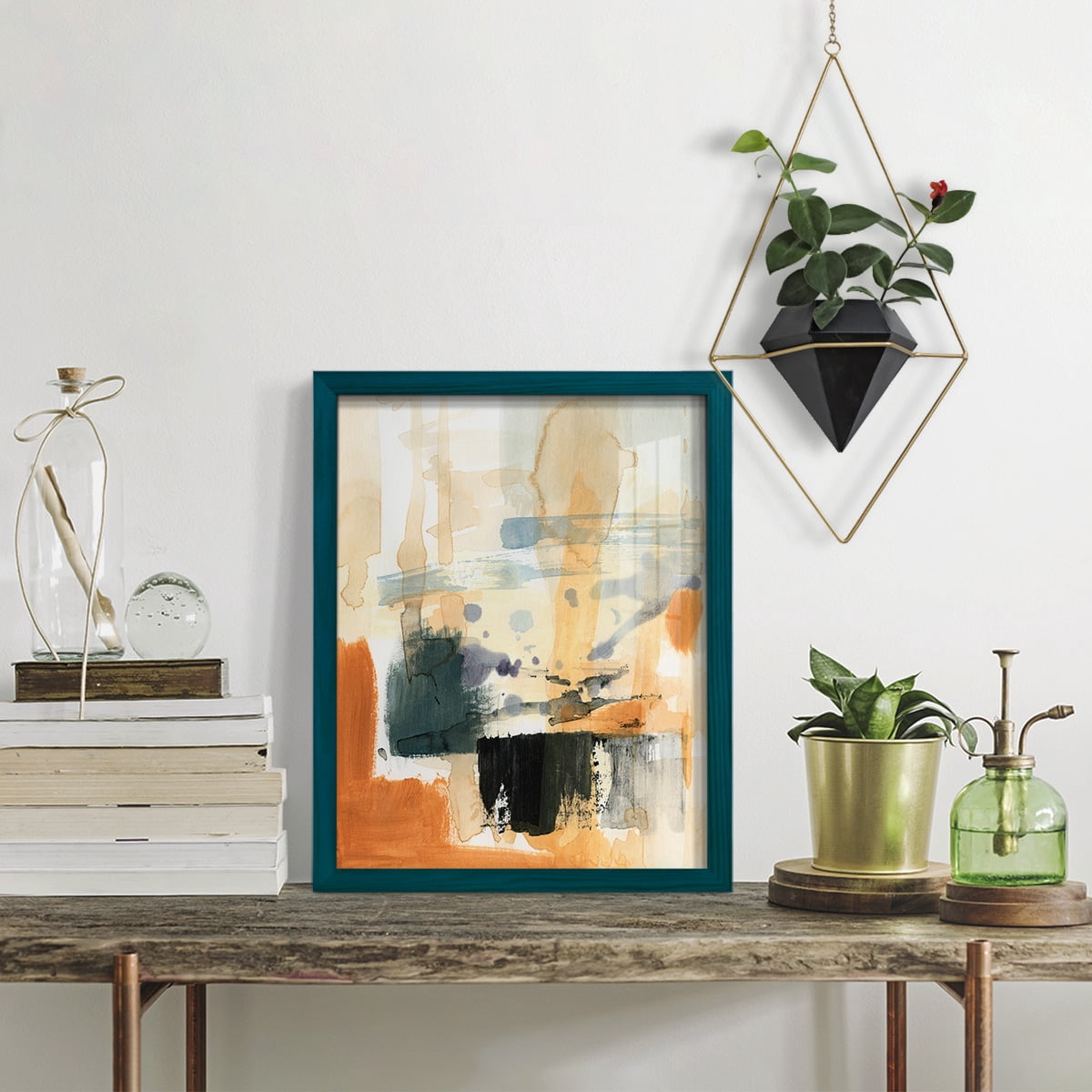 Seria III - Framed Print w/glass - Ocean Blue