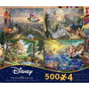 Thomas Kinkade Disney Dreams 4-in-1 Jigsaw Puzzle Multi-Pack Series 3, 4 x 500pc