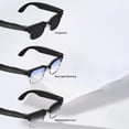 thumbnail image 3 of Smart Bluetooth Glasses with Camera, Photo and Video Recording Eyewear, Rechargeable Wireless Audio Glasses with Metal Frame, 3 of 8