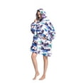 thumbnail image 4 of Oversized Hoodie Blanket Wearable Blanket Sweatshirt Plush Warm Cozy Fleece Top for Women Men Kids, 4 of 6