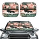 thumbnail image 2 of Balery Black Cat Pink Bathroom Parasol para parabrisas de coche de 2 piezas | Parasol plegable para parabrisas delantero de coche para la mayoría de sedanes-Medium, 2 of 6
