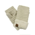 thumbnail image 4 of Lroveb Fuzzy Fingerless Gloves for Women Warm Knit Half Finger Plush Gloves, 4 of 5