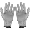 thumbnail image 2 of Guantes Nuevos Anticorte Grises VentDepot GlovesGray 1 Par M 140mm x 235mm HPPE Poliuretano CE EN388 Nivel 5, 2 of 2