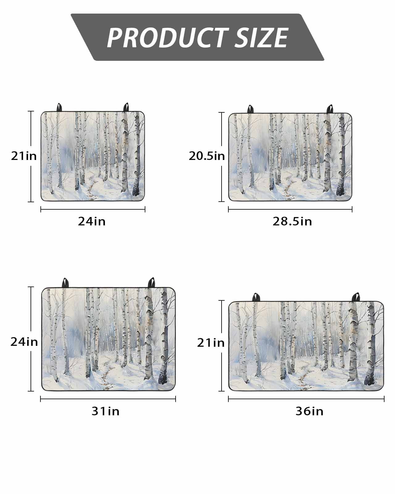 Stove Top Covers for Electric Stove, Christmas Tree Glass Stovetop Cover Protector, White Winter Xmas Snowflake Induction Cooktop Protector Oven Mat for Kitchen Countertop 24"x21"